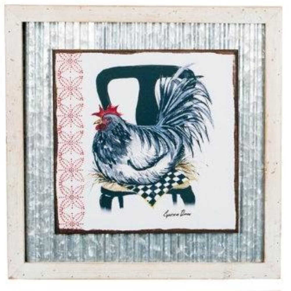Chicken Wall Decor, Wood metal wall decor, Rooster decor, Farmhouse Decor